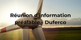 Réunion d'information préalable à l'introduction d'une demande de permis unique - Duferco